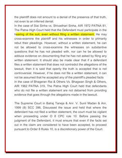 the plaintiff does not amount to a denial of the presence of that truth,
not even to an inferred denial.
In the case of Siai