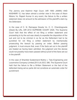 The  Jammu  and  Kashmir  High  Court,  AIR  1993  JAMMU  AND
KASHMIR 12, has taken almost a similar view in the case of Also