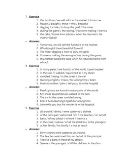 Jumbled Sentences with Answers for Students | PDF | Language Arts ...