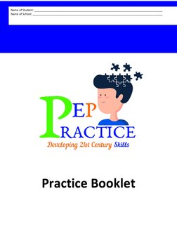 Practice Booklet  
  
   
 
Name of Student: ___________________________________________________________________________