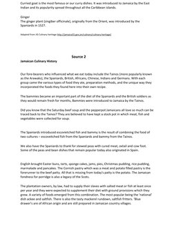 Curried goat is the most famous or our curry dishes. It was introduced to Jamaica by the East 
Indian and its popularity spre