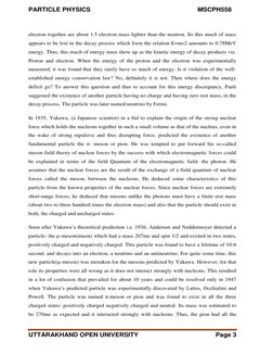 PARTICLE PHYSICS                                                            MSCPH558                        
UTTARAKHAND OP