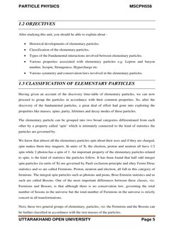 PARTICLE PHYSICS                                                            MSCPH558                        
UTTARAKHAND OP