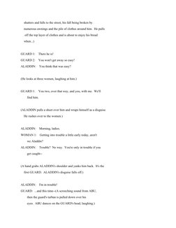 shutters and falls to the street, his fall being broken by
    numerous awnings and the pile of clothes around him.  He p