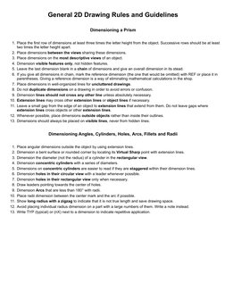 2D Drawing Guidelines and Rules | PDF