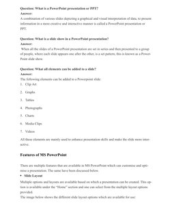 MS PowerPoint Basics and Features | PDF | Microsoft Power Point | Graphics