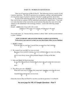 Mlat Test Example MLAT Sample Questions and Explanations | PDF | Human Communication ...