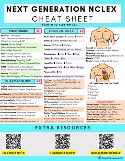 Next Gen NCLEX Cheat Sheet | PDF | Cirrhosis | Coagulation