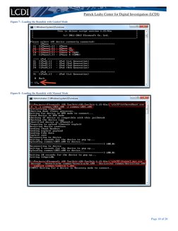 Patrick Leahy Center for Digital Investigation (LCDI) 
 
 
 
Page 10 of 20 
Figure 7 - Loading the Ramdisk with Guided Mode