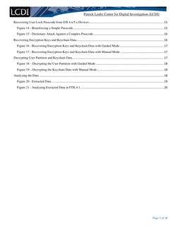Patrick Leahy Center for Digital Investigation (LCDI) 
 
 
 
Page 3 of 20 
Recovering User Lock Passcode from iOS 4.x/5.x Dev