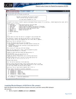 Patrick Leahy Center for Digital Investigation (LCDI) 
 
 
 
Page 8 of 20 
Figure 5 - Logging File 
 
 
Acquiring Physical Im