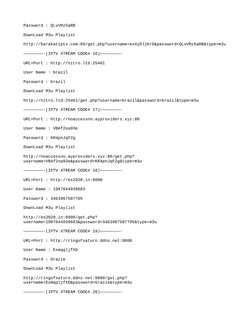 Password : QLvVRz5aRB
DownLoad M3u Playlist
http://barakatiptv.com:80/get.php?username=exXyDljKrD&password=QLvVRz5aRB&type=m3