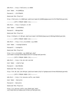 URL+Port : http://hdlivetv.tv:8000
User Name : HriSAMOZup
Password : iFtX7RAmfk
DownLoad M3u Playlist
http://hdlivetv.tv:8000