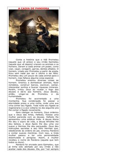Mito de Pandora: A Caixa da Esperança | PDF | Arte | Religião e ...