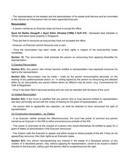 - The representation to the testator and the administration of his estate shall devolve and be committed
in like manner as if