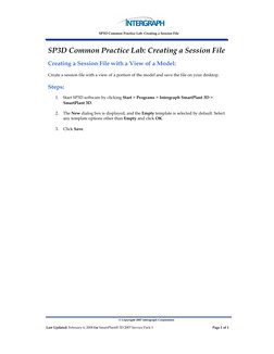 Smart Plant 3D SP3D User Guide | PDF