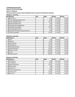 Jim Stoppani's 12-Week Size Plan | PDF | Physical Exercise | Strength ...