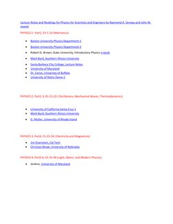 Physics Lecture Notes and Resources | PDF