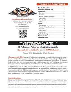 Warranty Disclaimer
Due to the nature of performance applications, the parts sold by United Engine & Machine Co. Inc. are sol
