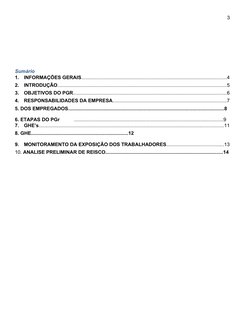 3
Sumário
1.
INFORMAÇÕES GERAIS..............................................................................................