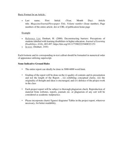 APA Project Report Format Guide | PDF | Apa Style | Human Communication