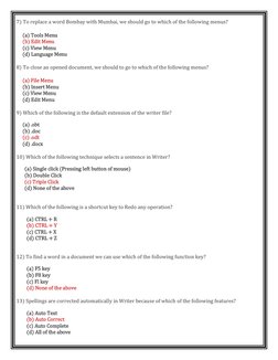 Class 9 Digital Documentation Guide | PDF | Word Processor | Menu