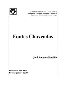UNIVERSIDADE ESTADUAL DE CAMPINAS 
Faculdade de Engenharia Elétrica e de Computação 
Departamento de Sistemas e Controle