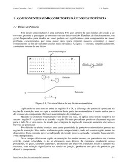 Fontes Chaveadas – Cap. 1 
COMPONENTES SEMICONDUTORES RÁPIDOS DE POTÊNCIA 
J. A. Pomilio 
http://www.dsce.fee.unicamp.br/~ant