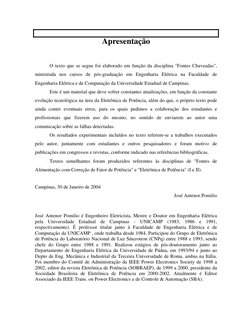 Apresentação 
 
 
 
O texto que se segue foi elaborado em função da disciplina "Fontes Chaveadas", 
ministrada nos cursos