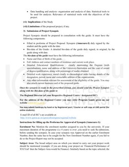 IGNOU M.Com Project Guidelines | PDF | Thesis | Methodology