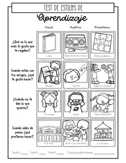 Test de Estilos de Aprendizaje Infantil | PDF