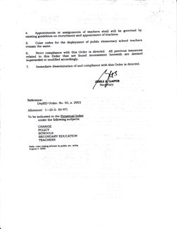 4.Appointmentsorassign'ments.ofteachersshallstillbegovernedlry
*i-tingfiid.ii"i* orr o.*iiti*"t and appointment of teachers'