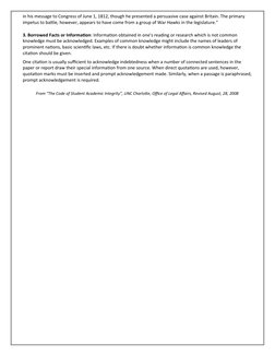 in his message to Congress of June 1, 1812, though he presented a persuasive case against Britain. The primary 
impetus to ba