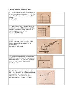 Moment of Force Practice Problems | PDF | Force | Mechanics