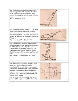 Moment of Force Practice Problems | PDF | Force | Mechanics
