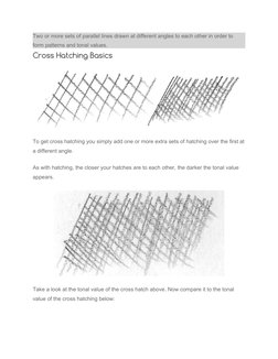 Hatching and Cross Hatching Techniques | PDF | Language Arts & Discipline