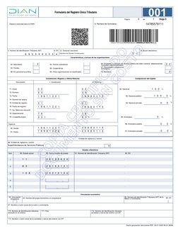 67. Sociedades y organismos 
extranjeros
Página                           de
95. Número de Identificación Tributaria (NIT) de