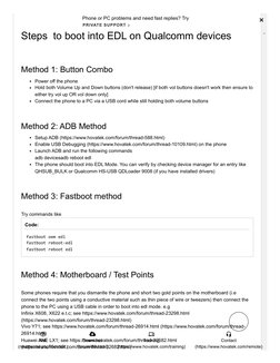 Qualcomm Bootloader Mode Booting Qualcomm Devices to EDL Mode | PDF | Booting | Computing