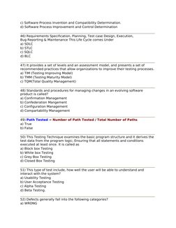 Software Testing Quiz Questions & Answers | PDF | Software Testing ...