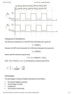 6/19/22, 10:57 PM
Pulse Circuits - Astable Multivibrator
https://www.tutorialspoint.com/pulse_circuits/pulse_circuits_astable