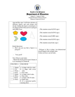 Grade 7 Polygons Lesson Plan | PDF | Polygon | Shape