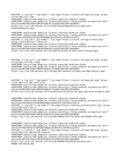 #EXTINF:-1 tvg-id="" tvg-name="" tvg-logo="https://cecetv.id/logo/cna.png" group-
title="Berita", CNA
#KODIPROP:inputstream.a