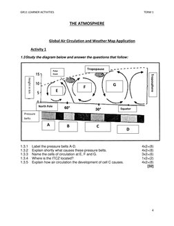 Grade 11 Geography Term 1 Activities | PDF | Atmospheric Circulation ...