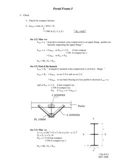 Portal Frame Design and Load Calculations | PDF | Civil Engineering ...