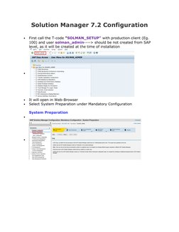 SAP Solution Manager 7.2 Setup Guide | PDF