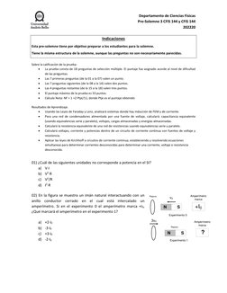 Departamento de Ciencias Físicas 
Pre-Solemne 3 CFIS 144 y CFIS 144  
202220 
 
Indicaciones 
Esta pre-solemne tiene por obje