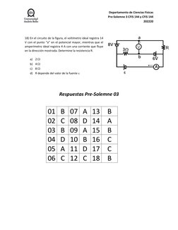 Departamento de Ciencias Físicas 
Pre-Solemne 3 CFIS 144 y CFIS 144  
202220 
 
 
 
18) En el circuito de la figura, el voltí