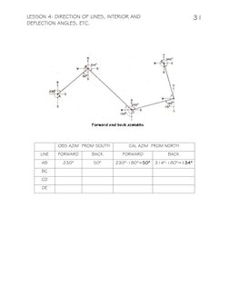 Deflection Angles in Surveying Techniques | PDF | Angle | Azimuth