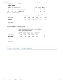 7/24/23, 12:56 PM
Academic Transcript
https://ssb-prod.ec.ada.edu.az/PROD/bwskotrn.P_ViewTran
8/8
Request Printed Transcript