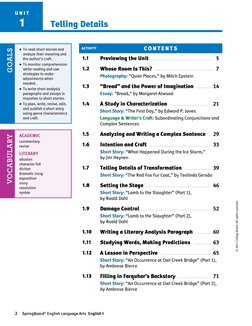 Springboard English 9 2020 Student Edition - Unit 1 | PDF